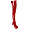 Pleaser - DELIGHT4000 Bottes cuissardes à plateforme - Rouge Product image